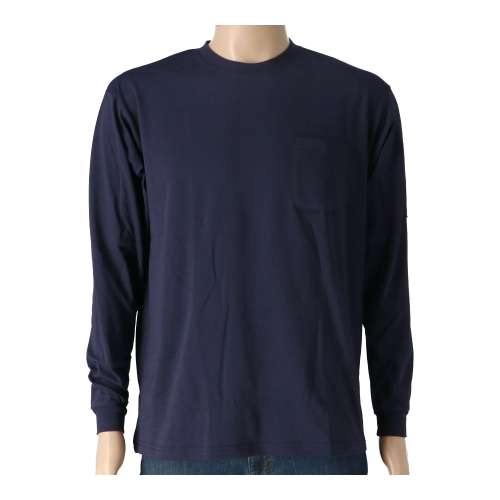 PROACT　綿混ワーク丸首Ｔ　ネイビー　Ｍ