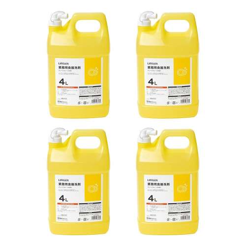 LIFELEX　業務用 食器洗剤　グレープフルーツの香り　４Ｌ　×４個セット