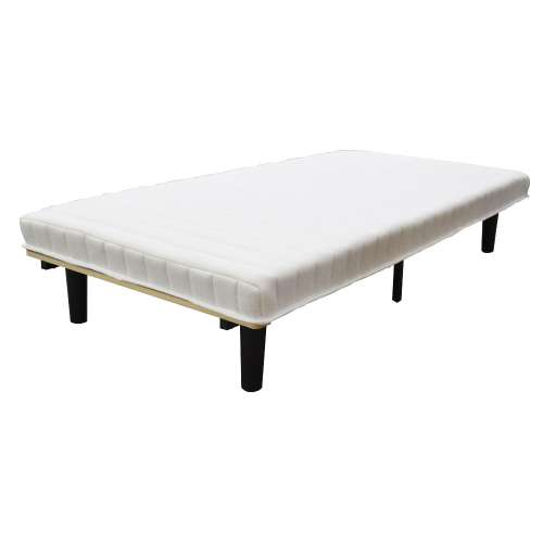 LIFELEX　脚付きボンネルコイル　マットレス　Ｓ９５１９５‐３６　ホワイト／ブラック