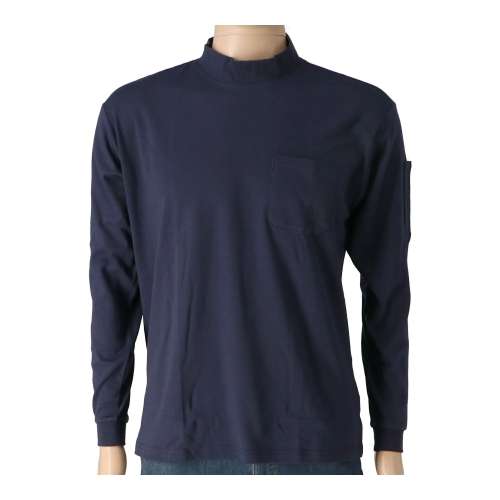 PROACT　綿混ワークハイネック　ネイビー　３Ｌ