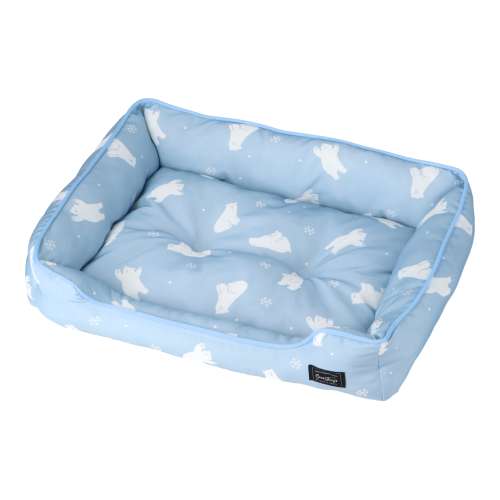 LIFELEX 接触冷感ボリュームベッド M 白くま ブルー QR12ー5326 26SS