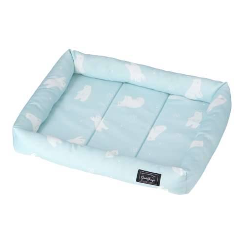 LIFELEX 接触冷感スクエアベッド S 白くま グリーン QR12-5401 26SS