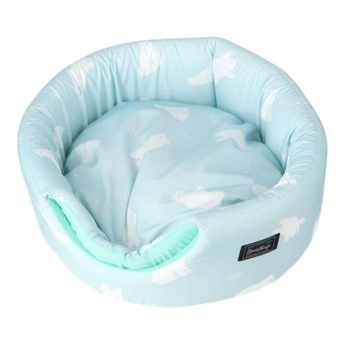 LIFELEX 接触冷感ラウンド2wayベッド 白くま グリーン QR12-5456 26SS