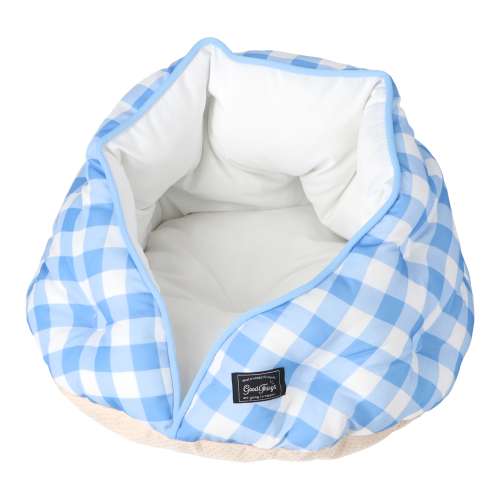 LIFELEX 接触冷感包まれベッド ギンガムチェック BL QR12-5944 ブルー 26SS