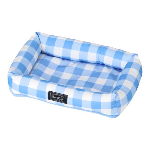 LIFELEX 接触冷感小動物用ベッド ギンガムチェック BL QR12-5975 ブルー 26SS