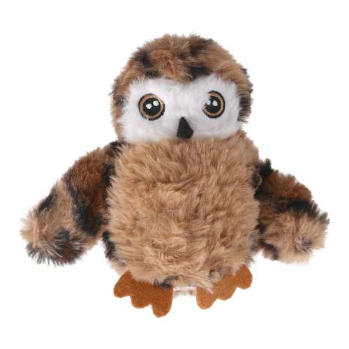 LIFELEX　鳴き声も楽しめる電動パタパタおもちゃ　フクロウ　ＳＳ１２‐３６３２　ブラウン