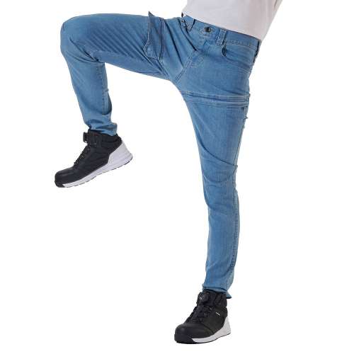 PROACT　接触冷感ワークデニムパンツ　２５ＳＳ‐ＫＮ‐０１６　クールブルー　Ｌ