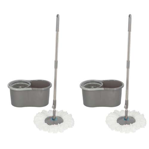 LIFELEX 回転モップセット グレー SM21-6731 ×2個セット