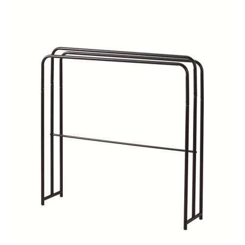 LIFELEX　大判も干せる室内タオル干し　ブラック　ＷＨ２１‐８８８８