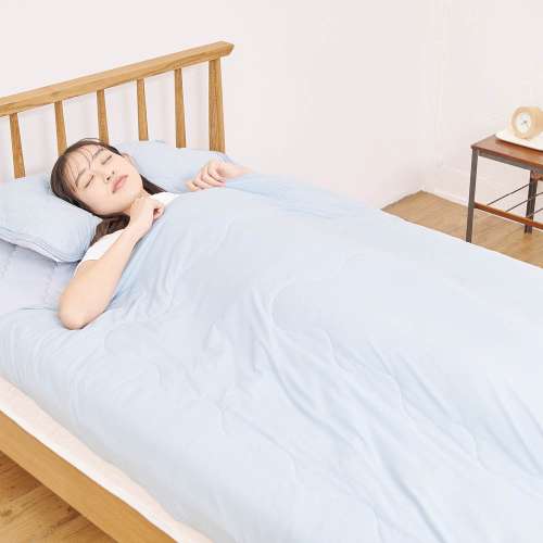 LIFELEX モッチやわ強冷感敷パッド シングル ブルーストライプ2