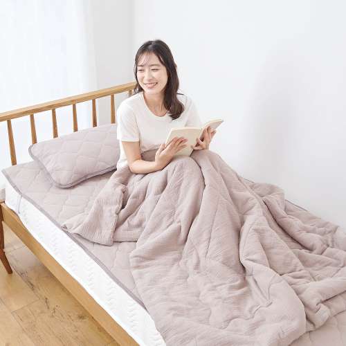 LIFELEX ふわふわダブルガーゼ肌ふとん シングル モカ