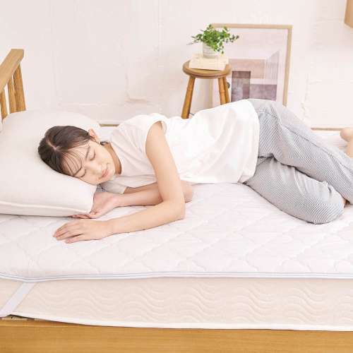 LIFELEX モッチやわ強冷感低反発まくら グレーストライプ2