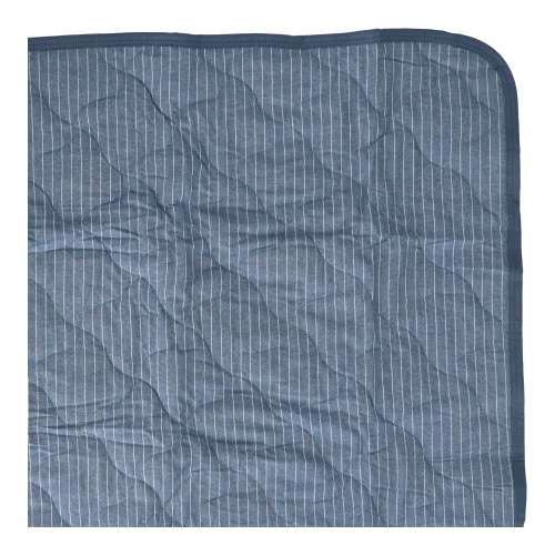 LIFELEX　ウォッシュコットン敷きパッド　Ｓ　ブルーストライプ