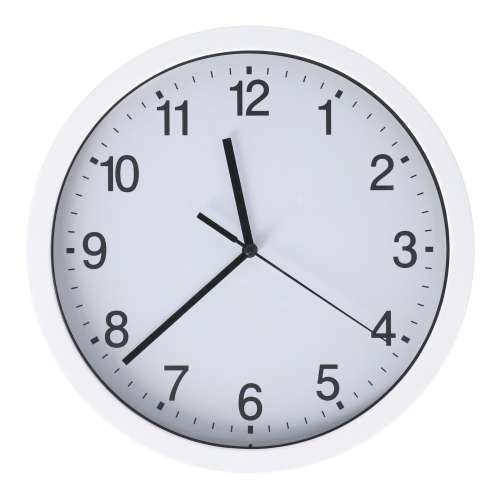 LIFELEX 掛時計ステップ秒針Φ26cm WH KO14-7058