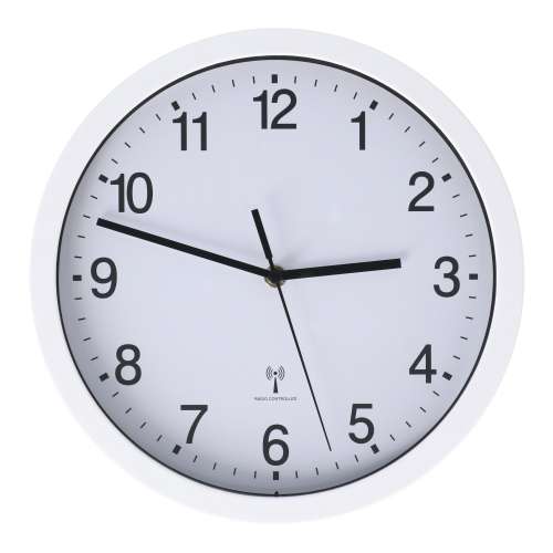 LIFELEX 電波掛時計ステップ秒針Φ26cm WH KO14-7966
