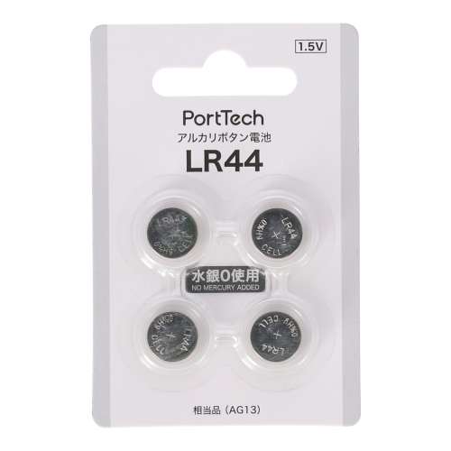 PortTech　ボタン電池　ＬＲ４４　４Ｐ