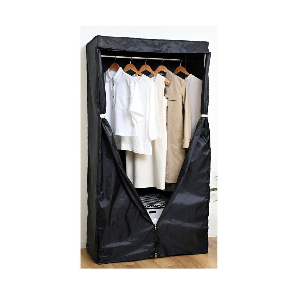 LIFELEX　ワードローブカバー　９０４５‐１５０～１８０用　ブラック