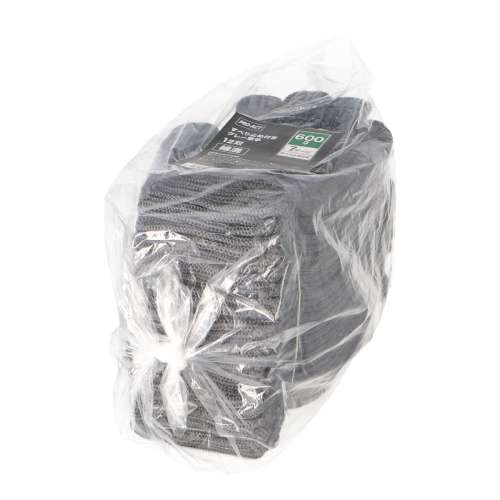 PROACT　すべり止めグレー軍手　１２双　６００ｇ　７ゲージ