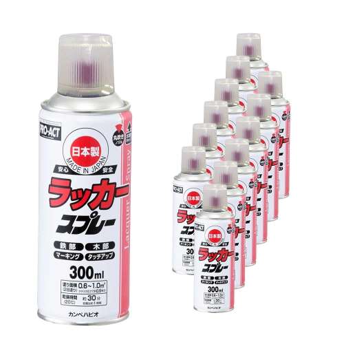 PROACT ラッカースプレー３００ml とうめい×12本セット