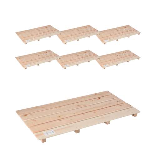 LIFELEX 桧すのこ5枚打 約850×465×37mm ×6個セット