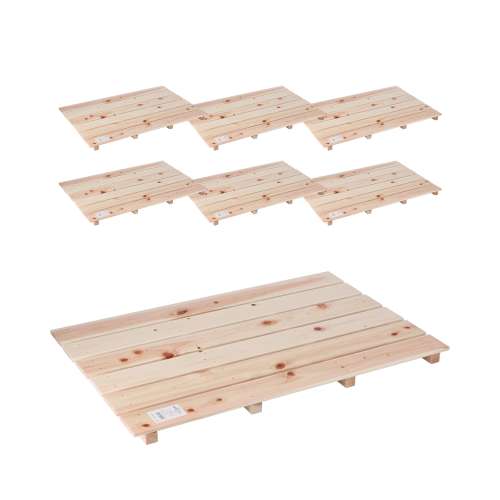 LIFELEX 桧すのこ6枚打 約850×560×37mm ×6個セット