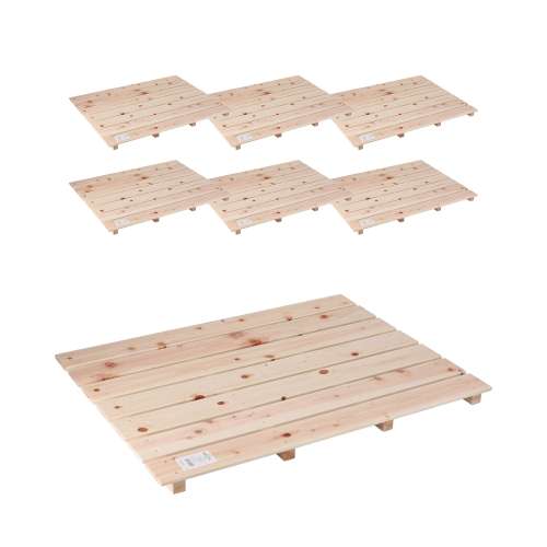 LIFELEX 桧すのこ7枚打 約850×655×37mm ×6個セット