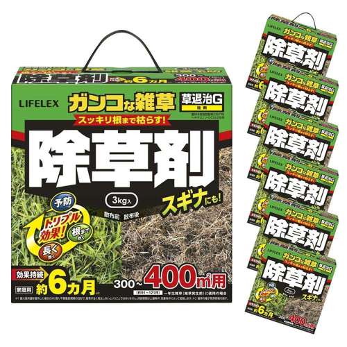 【まとめてお得】住友化学園芸　草退治Ｇ粒剤　３ｋｇ　３００～４００平方ｍ用　（約９１～１２１坪）家庭用　×６個セット