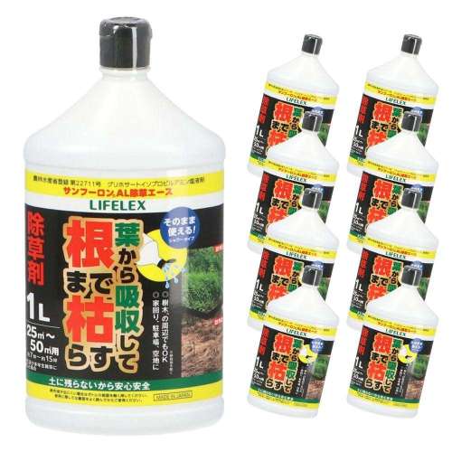 【まとめてお得】LIFELEX　根まで枯らす除草剤　１Ｌ　×８個セット