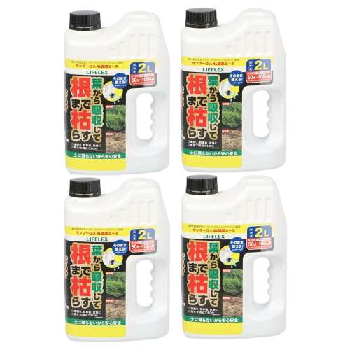 【まとめてお得】LIFELEX　根まで枯らす除草剤　２Ｌ　×４個セット