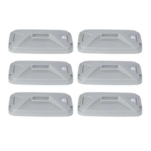 LIFELEX　角型ペール３５Ｌ　フタ　グレー　×６個セット