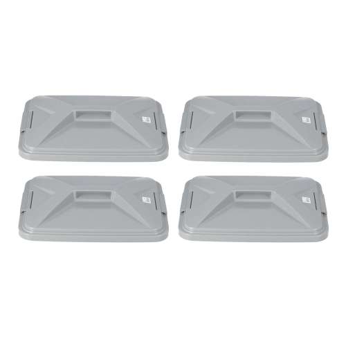 LIFELEX　角型ペール６０Ｌ　フタ　グレー　×４個セット