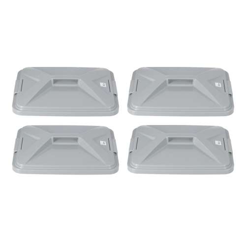 LIFELEX　角型ペール７０Ｌ　フタ　グレー　×４個セット