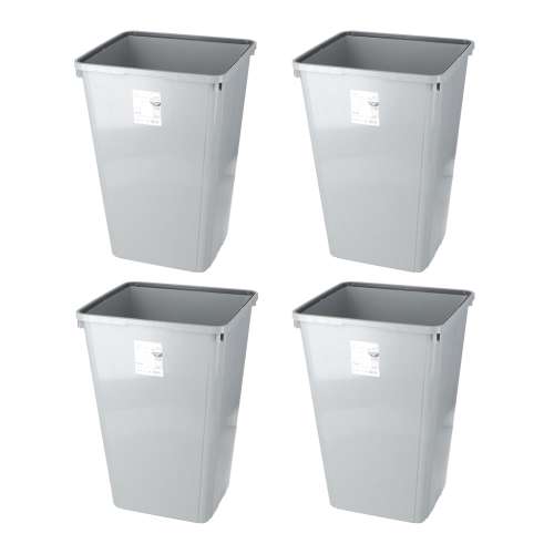 LIFELEX　角型ペール９０Ｌ　本体　グレー　×４個セット