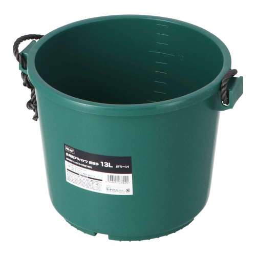 PROACT　多用途プラバケツ　紐取手　１３Ｌ　グリーン