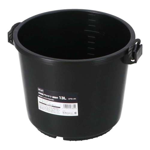 PROACT　多用途プラバケツ　紐取手　１３Ｌ　ブラック