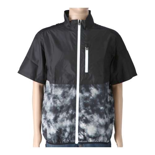 PROACT ファン対応半袖ジャケット カモフラ柄ブラック Ｍ