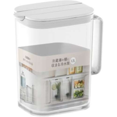 LIFELEX 棚に収まる冷水筒 1.2L ホワイト