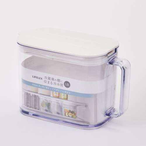LIFELEX 棚に収まる冷水筒 1.0L ホワイト