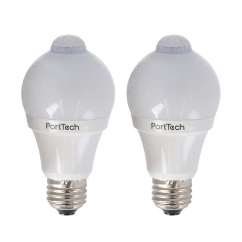 PortTech 人感センサーLEDライト40W相当 昼白色 PAS40N26　×2個セット
