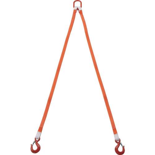 トラスコ中山 2本吊ベルトスリングセット 25mm幅X1.5m 吊り角度60°時荷重0.86t（最大使用荷重1t） 基本使用荷重（t）1