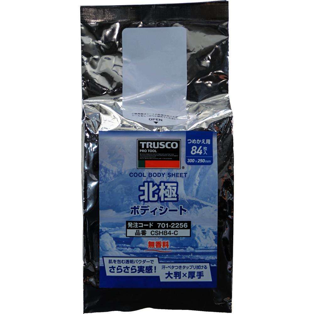 トラスコ中山　ＴＲＵＳＣＯ　クール汗拭きクロス　北極ボディシート　詰替用　ＣＳＨ８４‐Ｃ