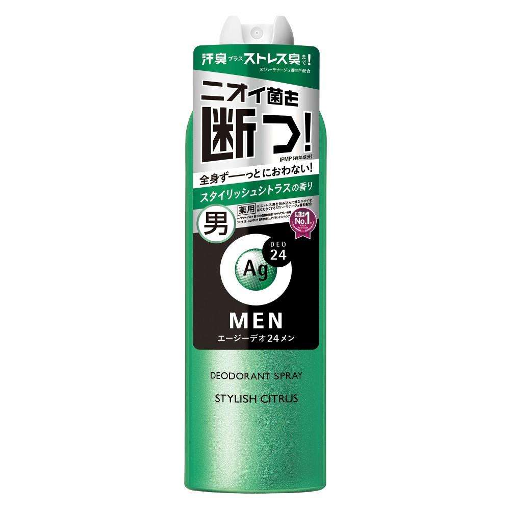 Ａｇデオ２４メン　メンズデオドラントスプレー　スタイリッシュシトラス　ＬＬ　１８０ｇ