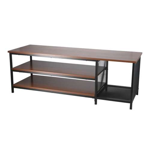 LIFELEX テレビ台 アイアンAVボード ブラック ローボード オープン収納 高さ40 コンパクト