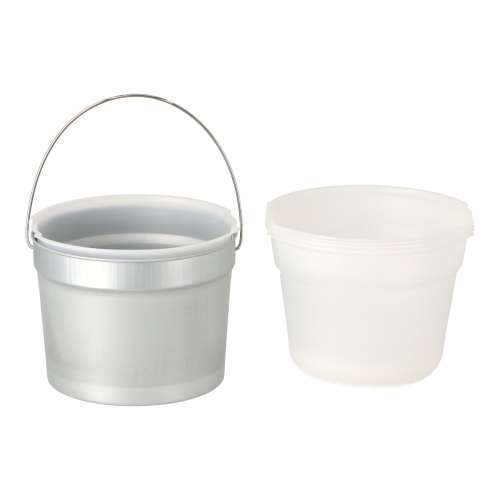 PROACT　下げ缶＋内容器セット　下げ缶３Ｌ＋内容器５枚　シルバー・クリア