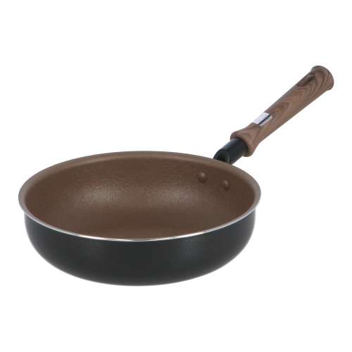 LIFELEX　３０００ｔプレスで圧縮したＩＨフライパン２２ｃｍ深型　ＩＨＭＰー２２Ｄ　メタリックブラック