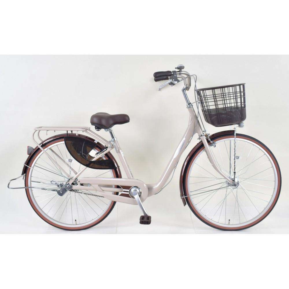 ２６インチ 軽快車 アルミフレーム オートライト ローラーブレーキ仕様 ナチュラル