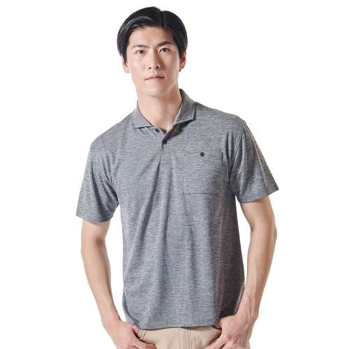 PROACT 遮熱ポロシャツ 杢グレー L