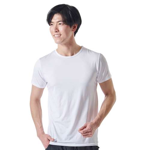 PROACT 接触冷感インナー丸首 ホワイト M