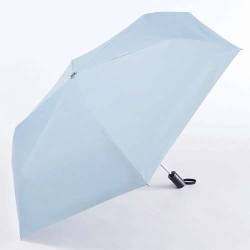 LIFELEX　自動開閉・形状記憶機能付晴雨兼用折りたたみ傘　５５ｃｍ　サックスブルー