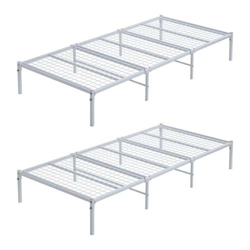 【まとめてお得】LIFELEX　メッシュパイプベッド　ＷＨ　９５１９５‐３０　×２台セット